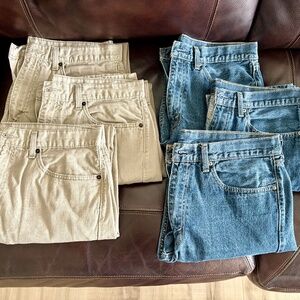 6 Men’s Levi’s 505 Regular Jeans W36 L32